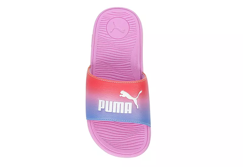 Puma Girls Cool Cat Slide Sandal - Pink 6 Puma Girls Cool Cat Slide Sandal - Pink - Image 6
