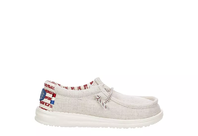 Heydude Boys Wally Youth Slip On Sneaker - Off White 2 Heydude Boys Wally Youth Slip On Sneaker - Off White - Image 2