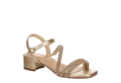Cupcake Couture Girls Elora Dress Sandal - Champagne