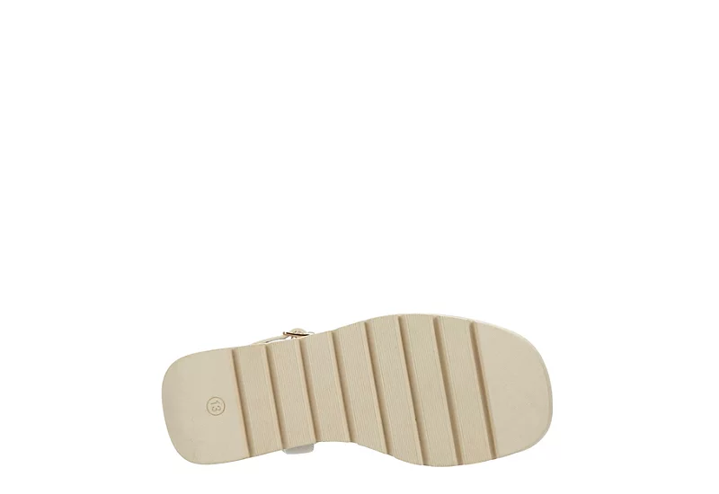 Limelight Girls Sage Wedge Sandal - Bone 7 Limelight Girls Sage Wedge Sandal - Bone - Image 7
