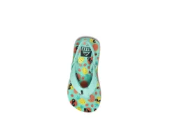 Reef Girls Infant Little Ahi Flip Flop Sandal - Green -Deals All Walk Styles Store US 01 702866 02