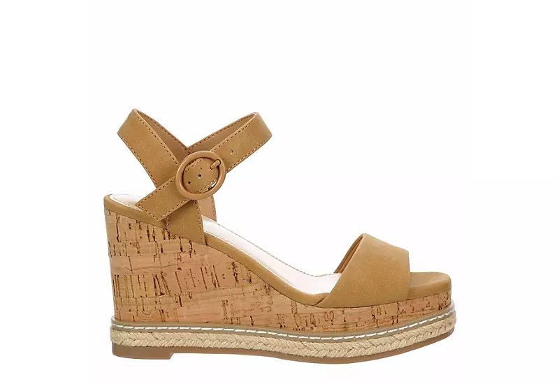 Limelight Girls Carlie Wegde Sandal - Tan 2 Limelight Girls Carlie Wegde Sandal - Tan - Image 2