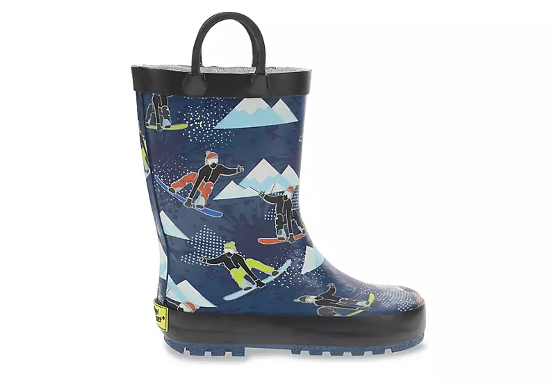 Western Chief Boys Infant Shredder Rain Boot - Blue 2 Western Chief Boys Infant Shredder Rain Boot - Blue - Image 2