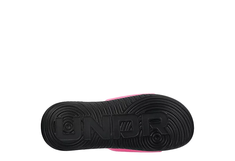Under Armour Girls Ansa Slide Sandal - Pink 7 Under Armour Girls Ansa Slide Sandal - Pink - Image 7