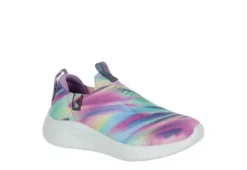 Skechers Girls Ultra Flex Slip On Sneaker - Grey