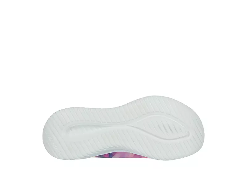 Skechers Girls Ultra Flex Slip On Sneaker - Grey 7 Skechers Girls Ultra Flex Slip On Sneaker - Grey - Image 7