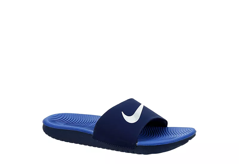 Nike Boys Kawa Slide Sandal - Navy 1 Nike Boys Kawa Slide Sandal - Navy