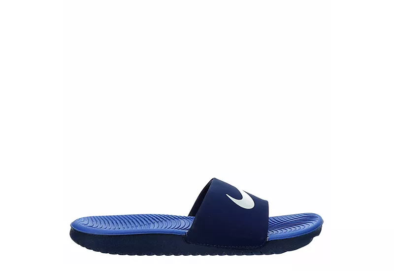 Nike Boys Kawa Slide Sandal - Navy 2 Nike Boys Kawa Slide Sandal - Navy - Image 2