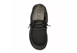 Heydude Boys Wally Youth Slip On Sneaker - Black -Deals All Walk Styles Store US 01 733081 05