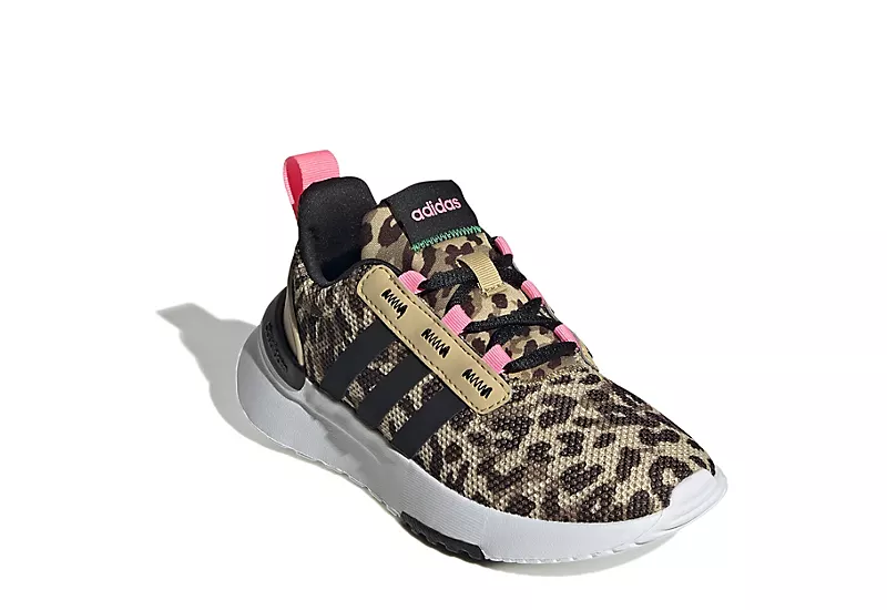 Adidas Girls Racer Tr21 Sneaker - Leopard 1 Adidas Girls Racer Tr21 Sneaker - Leopard