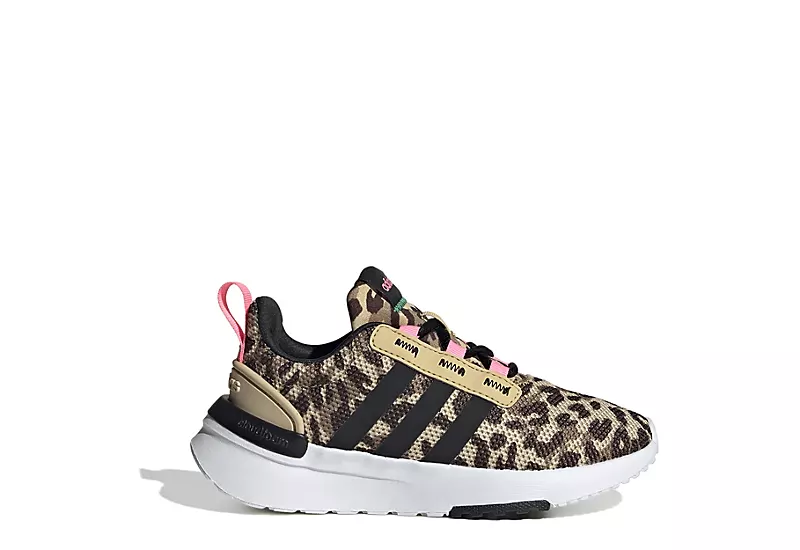 Adidas Girls Racer Tr21 Sneaker - Leopard 2 Adidas Girls Racer Tr21 Sneaker - Leopard - Image 2