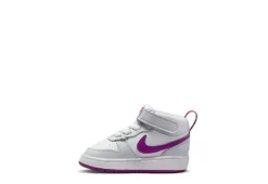 Nike Girls Infant Court Borough 2 Mid Top Sneaker - Platinum -Deals All Walk Styles Store US 01 808080 02