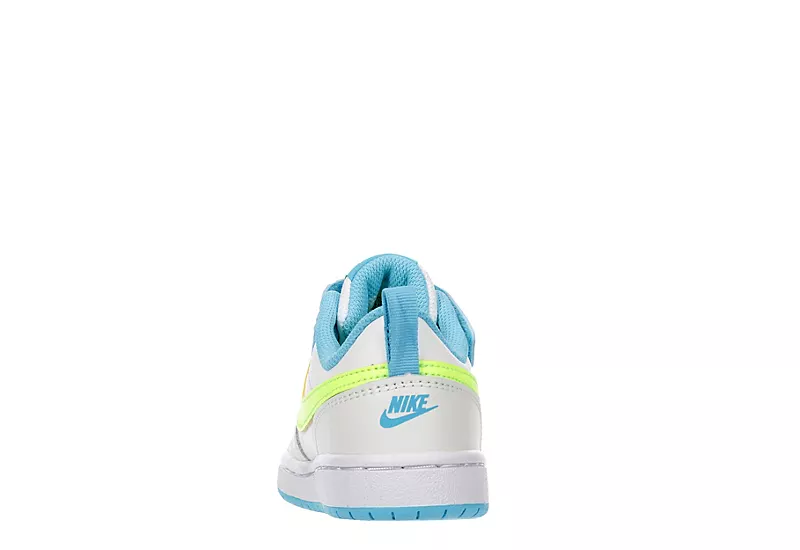 Nike Boys Court Borough 2 Low Top Sneaker - White 5 Nike Boys Court Borough 2 Low Top Sneaker - White - Image 5