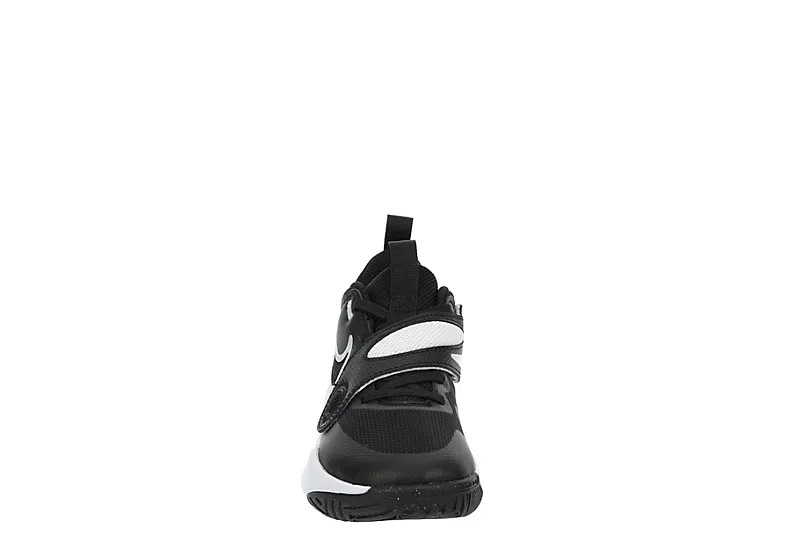 Nike Boys Team Hustle D11 High Top Basketball Shoe - Black 3 Nike Boys Team Hustle D11 High Top Basketball Shoe - Black - Image 3