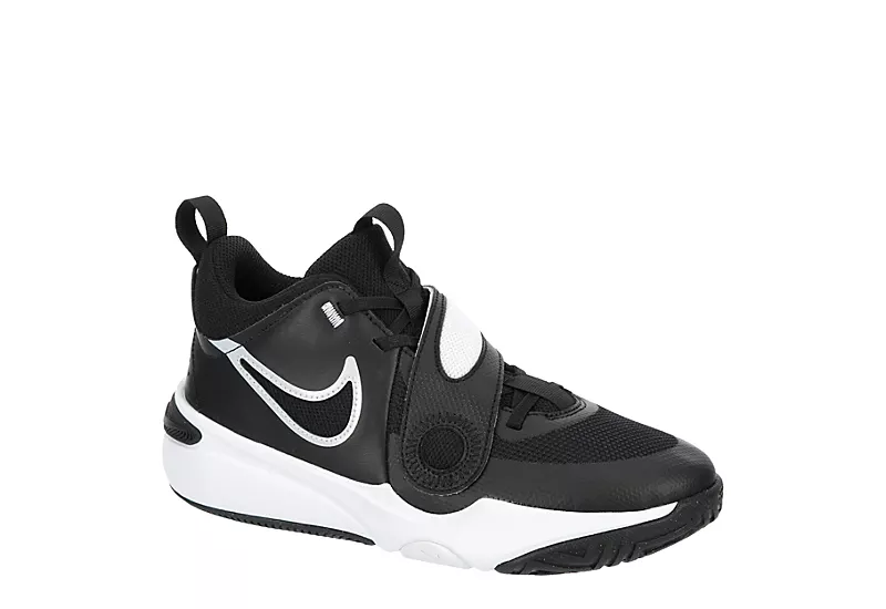 Nike Boys Team Hustle D11 High Top Basketball Shoe - Black 1 Nike Boys Team Hustle D11 High Top Basketball Shoe - Black