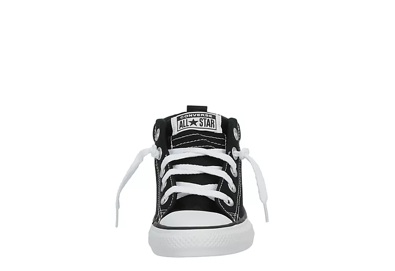 Converse Boys Chuck Taylor All Star Street Mid Sneaker - Black 3 Converse Boys Chuck Taylor All Star Street Mid Sneaker - Black - Image 3