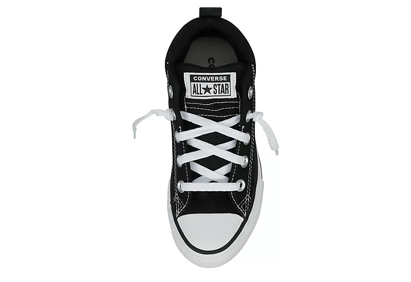 Converse Boys Chuck Taylor All Star Street Mid Sneaker - Black 6 Converse Boys Chuck Taylor All Star Street Mid Sneaker - Black - Image 6