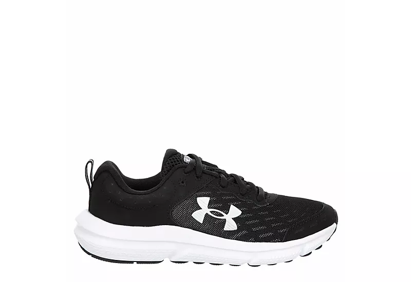 Under Armour Boys Assert 10 Sneaker - Black 2 Under Armour Boys Assert 10 Sneaker - Black - Image 2