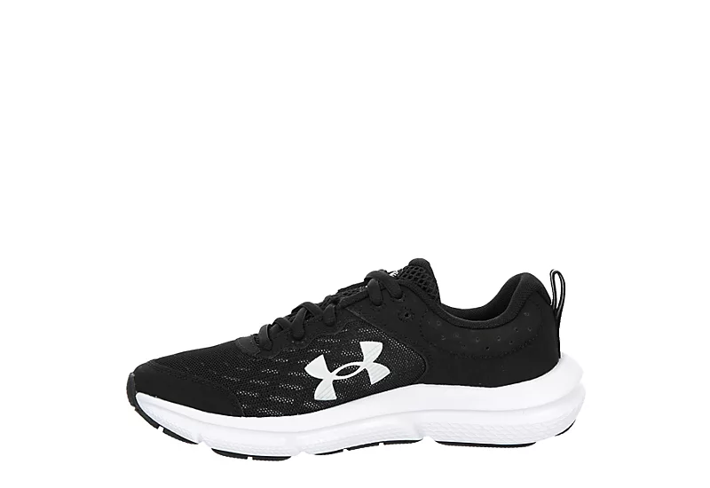 Under Armour Boys Assert 10 Sneaker - Black 4 Under Armour Boys Assert 10 Sneaker - Black - Image 4