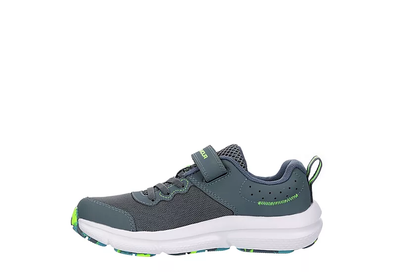 Under Armour Boys Assert 10 Sneaker - Grey 4 Under Armour Boys Assert 10 Sneaker - Grey - Image 4