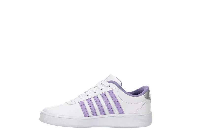 K-swiss Girls Classic Vn Sneaker - White 4 K-swiss Girls Classic Vn Sneaker - White - Image 4