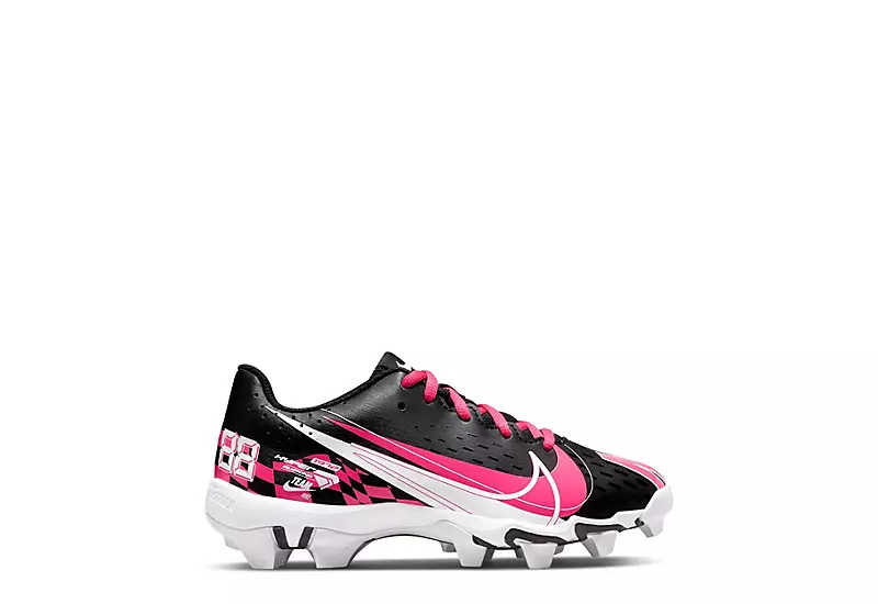 Nike Girls Hyperdiamond 4 Keystone Softball Cleat - Black 2 Nike Girls Hyperdiamond 4 Keystone Softball Cleat - Black - Image 2