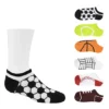 Sof Sole Boys Sports Balls No Show Socks 6 Pairs - Assorted