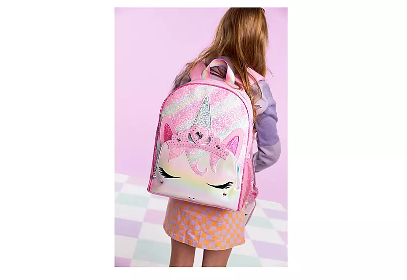 Omg Girls Gwen Glitter Jewel Unicorn Backpack - Pink 4 Omg Girls Gwen Glitter Jewel Unicorn Backpack - Pink - Image 4