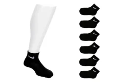 Nike Boys Toddler Quarter Socks 6 Pairs - Black