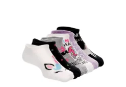 Sof Sole Girls Unicorn Sprinkle No Show Socks 6 Pairs - Bright Pink